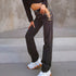 High-rise chain straight-leg jeans - ROUTINE FASHION